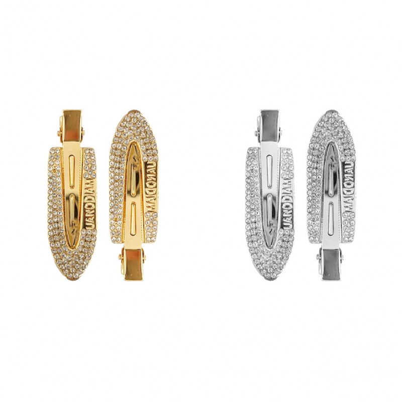 CONFEZIONE DI 24 FERMAGLI CON STRASS - XF23128E454