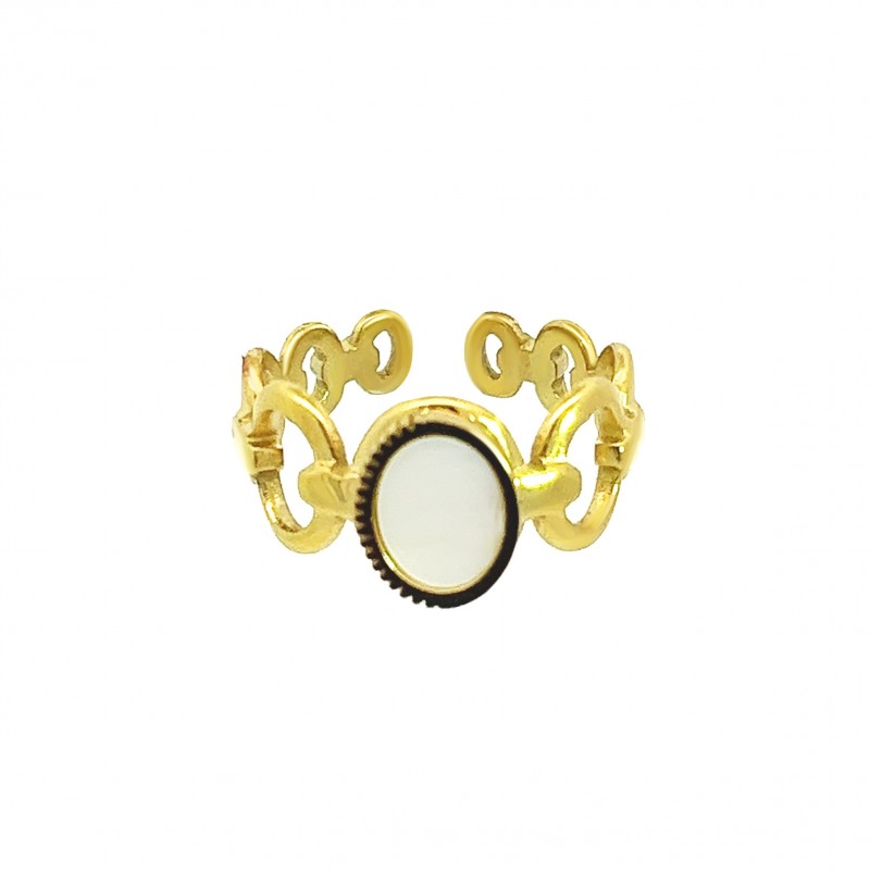 ANELLO OVALE CON CONCHIGLIA - YG2348E312