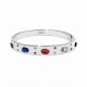 BRACCIALE RIGIDO SMALTO CON ZIRCONIA - DH22100D347
