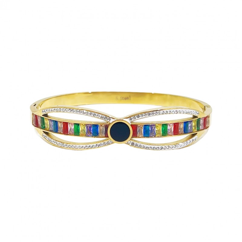 BRACCIALE RIGIDO CON ZIRCONIA - DH22100D352