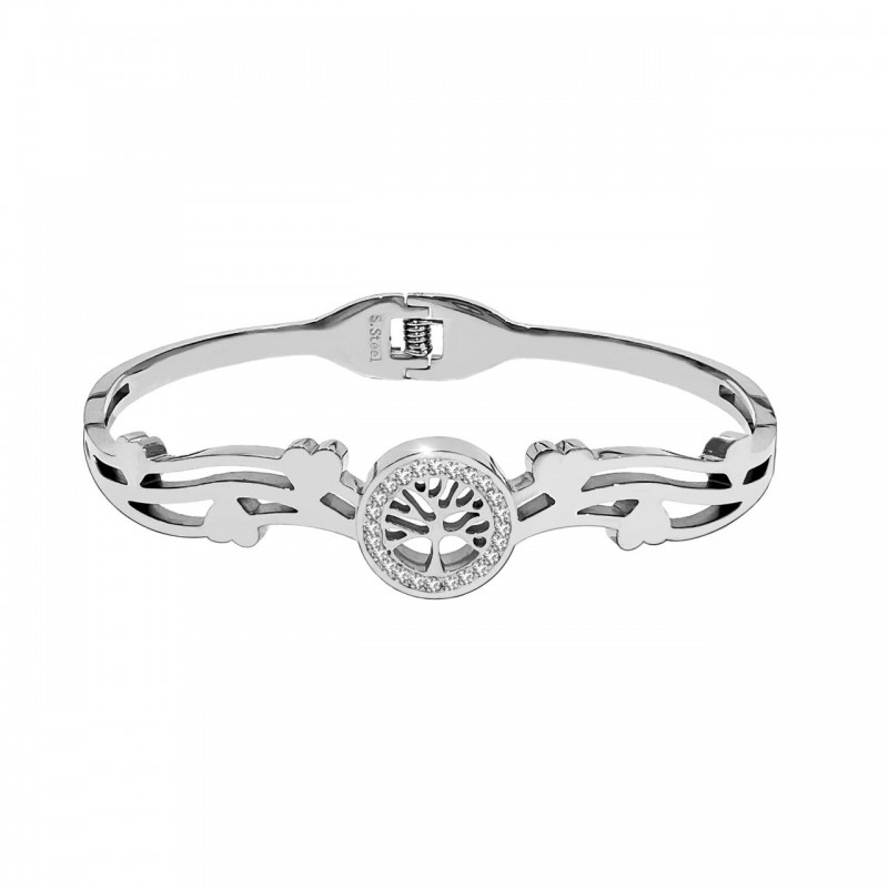 BRACCIALE RIGIDO A MOLLA CON ALBERO DELLA VITA - DH2296D321 