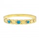 BRACCIALE RIGIDO CON PIETRA - DH2296D327