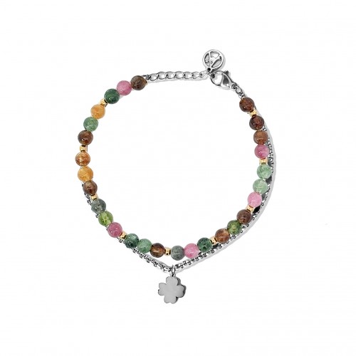 BRACCIALE DOPPIO CON QUADRIFOGLIO - JN2360E441