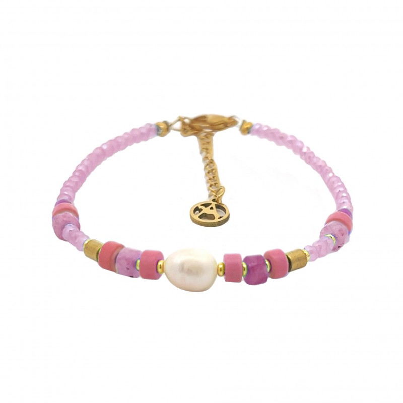 BRACCIALE CON CRISTALLO E PERLA - MNK2336E962