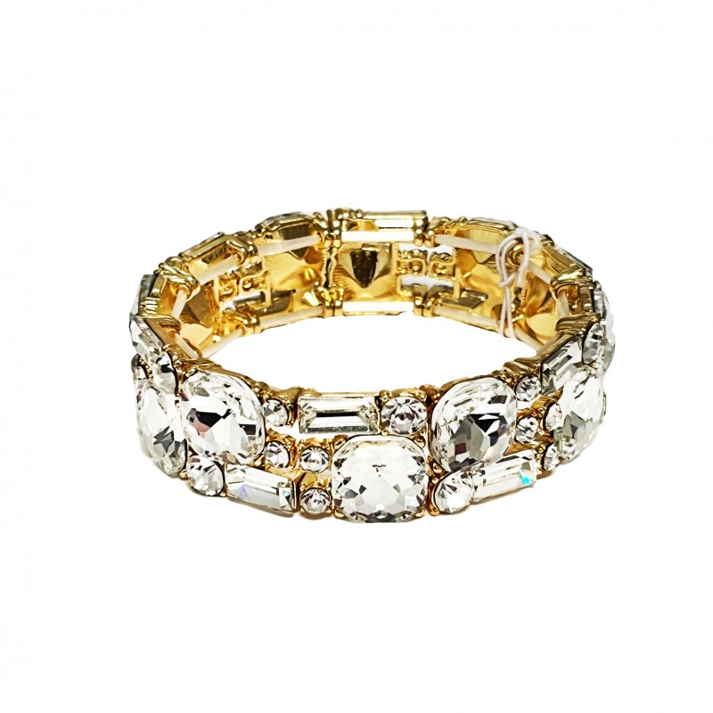 BRACCIALE ELASTICO CON CRISTALLO - QQ2396E750