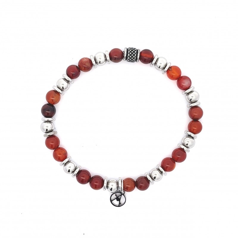 BRACCIALE ELASTICO DA UOMO IN PIETRA - KM20713944A31