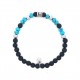 BRACCIALE UOMO CON PERLINE PIETRA - KM23944E138
