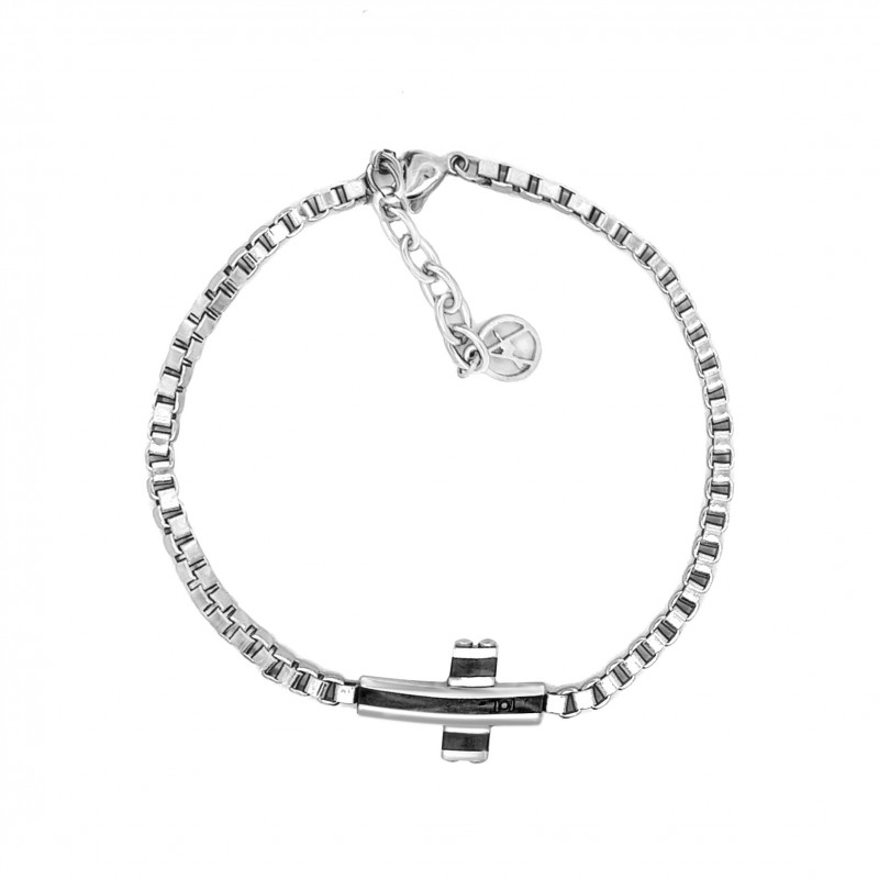 BRACCIALE UOMO CON CROCE E PUNTO LUCE - RD23128E228/229/230
