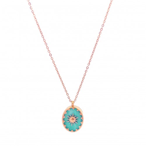 COLLANA CON CIONDOLO PENDENTE IN PIETRA - FB191219112G79