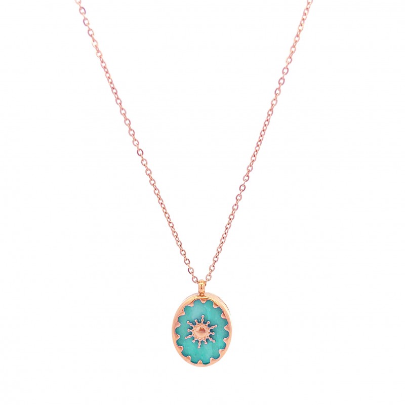 COLLANA CON CIONDOLO PENDENTE IN PIETRA - FB191219112G79