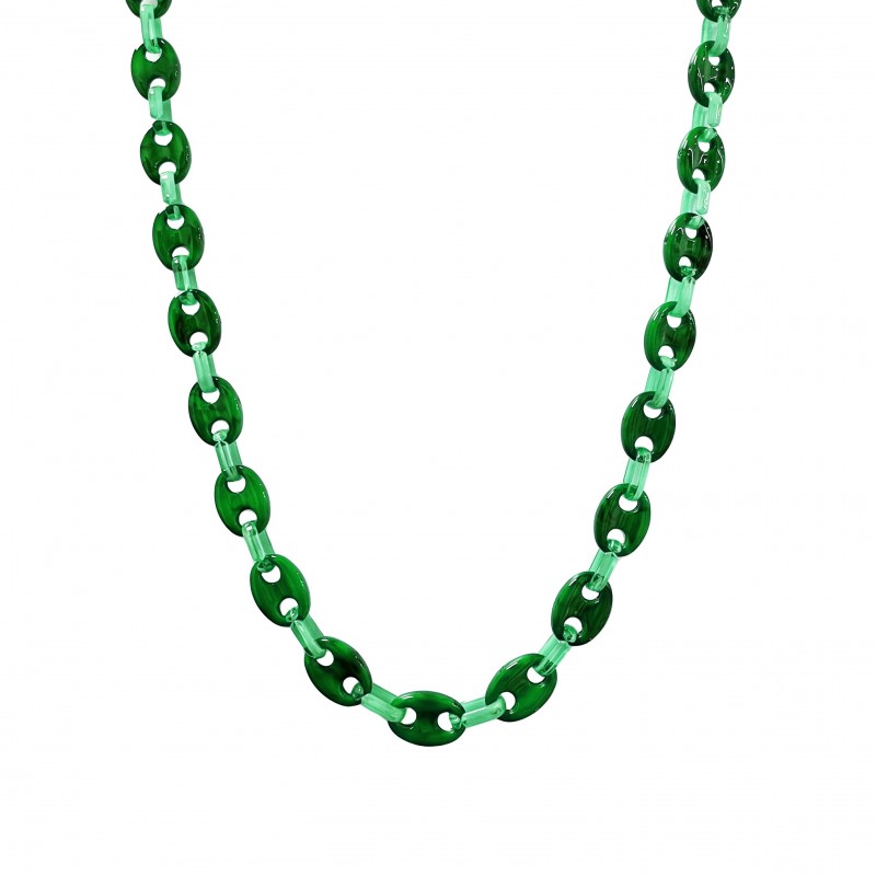 COLLANA LUNGA CON MAGLIA MARINARA IN RESINA - FT2396E386