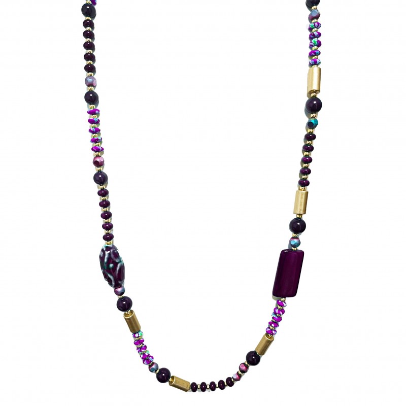 COLLANA LUNGA CON PIETRA - HZM23136E747