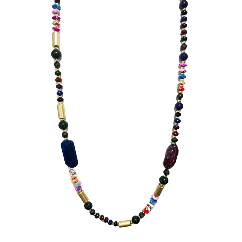 COLLANA LUNGA CON PIETRA - HZM23136E747