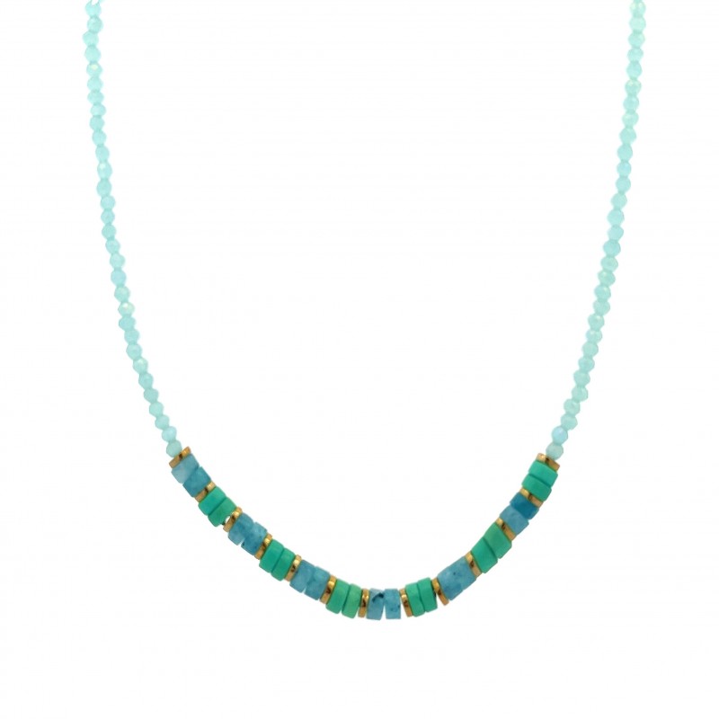 COLLANA CON CRISTALLI E PIETRE - MNK2368E959