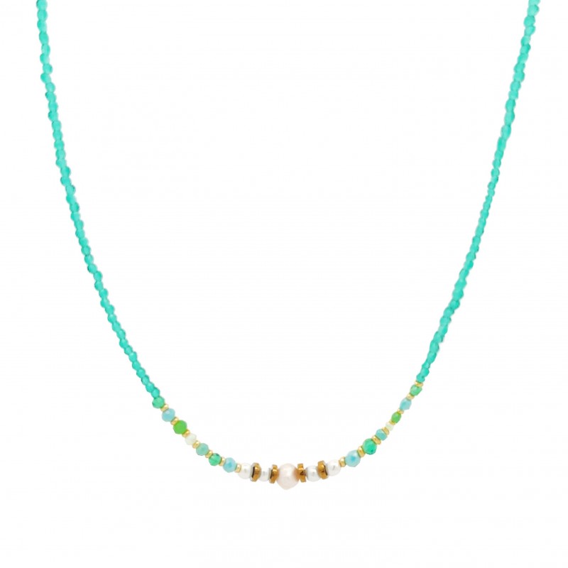 COLLANA CON CRISTALLI E PERLE - MNK2368E970