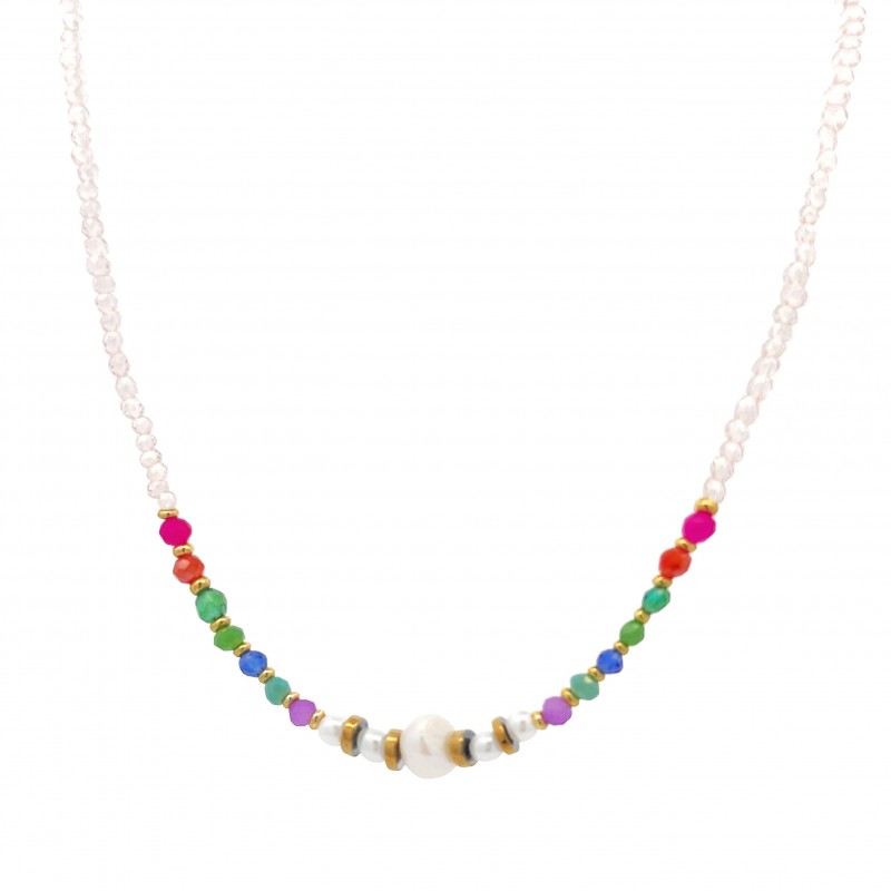 COLLANA CON CRISTALLI E PERLE - MNK2368E970