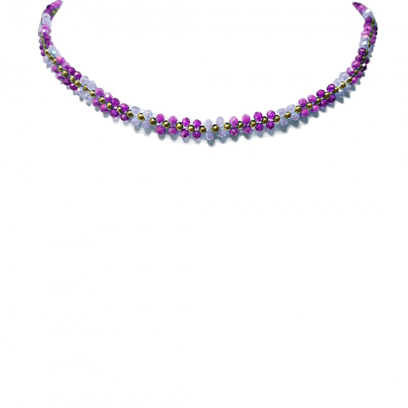 COLLANA CHOKER CON CRISTALLI - MNK2388E963