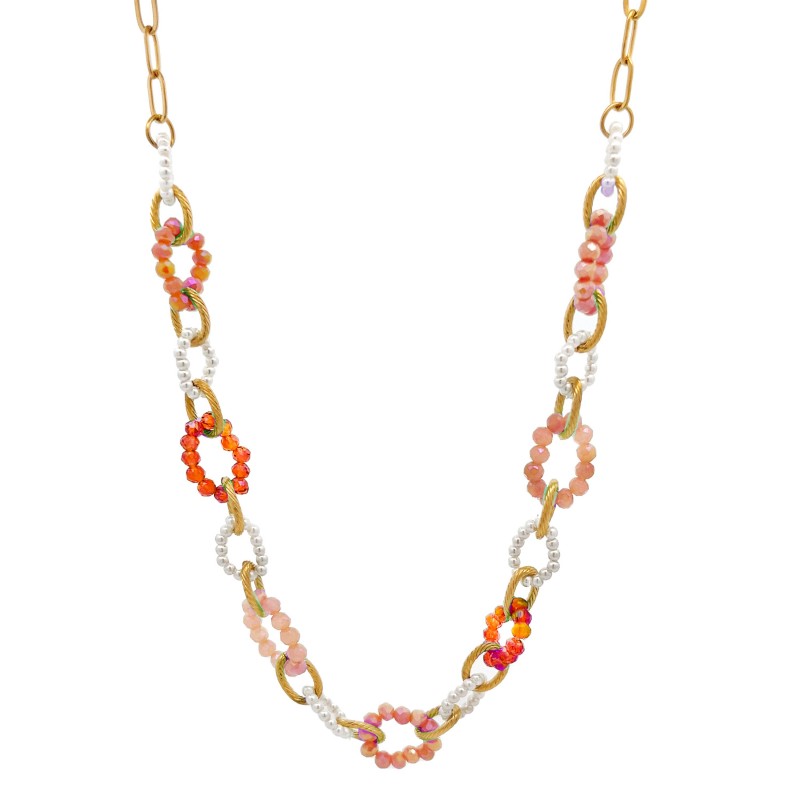 COLLANA CATENA CON CRISTALLI - MNK2396E957