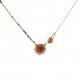 COLLANA CON FIORE E PIETRA - NK21124112E98