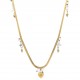 COLLANA SNAKE CON PIETRE E CUORE PENDENTE - NK21124128G29