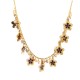 COLLANA CON CRISTALLI E FIORI - NK22134D138