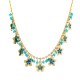 COLLANA CON CRISTALLI E FIORI - NK22134D138