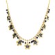 COLLANA CON CRISTALLI E FIORI - NK22134D138