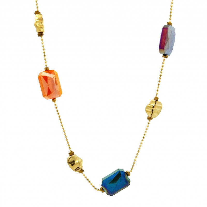 COLLANA LUNGA CON CRISTALLI - NK22135D174