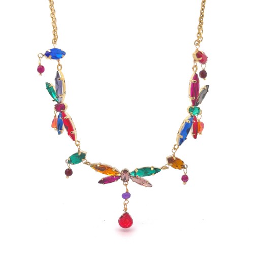 COLLANA CON CRISTALLI - NK22135D178