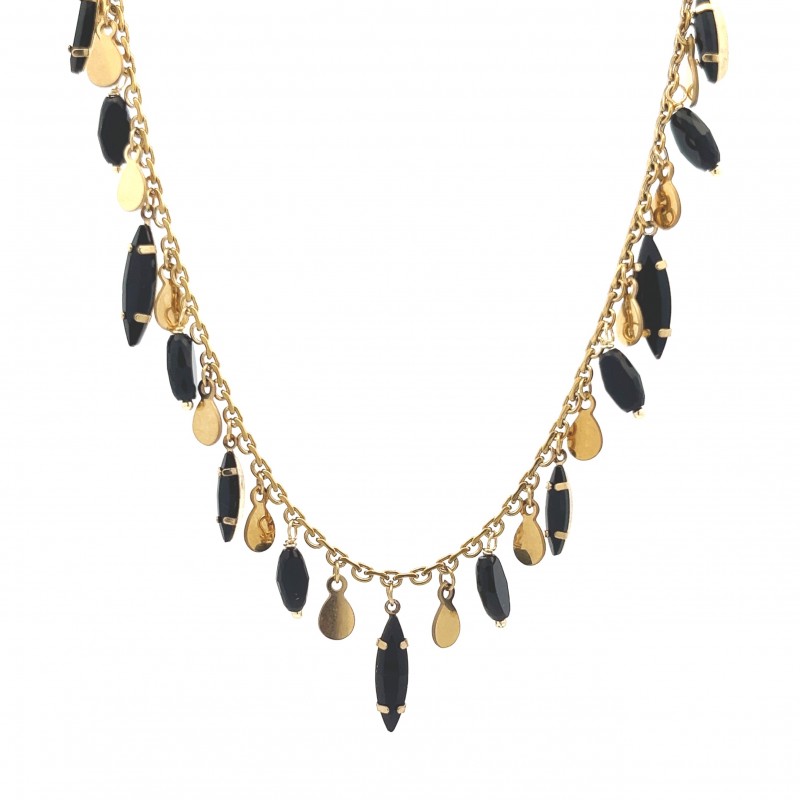 COLLANA CON CRISTALLI PENDENTI - NK22135D208