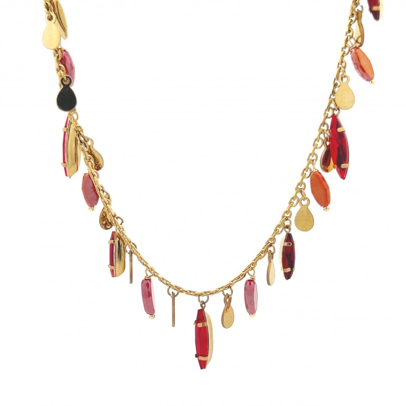 COLLANA CON CRISTALLI PENDENTI - NK22135D208