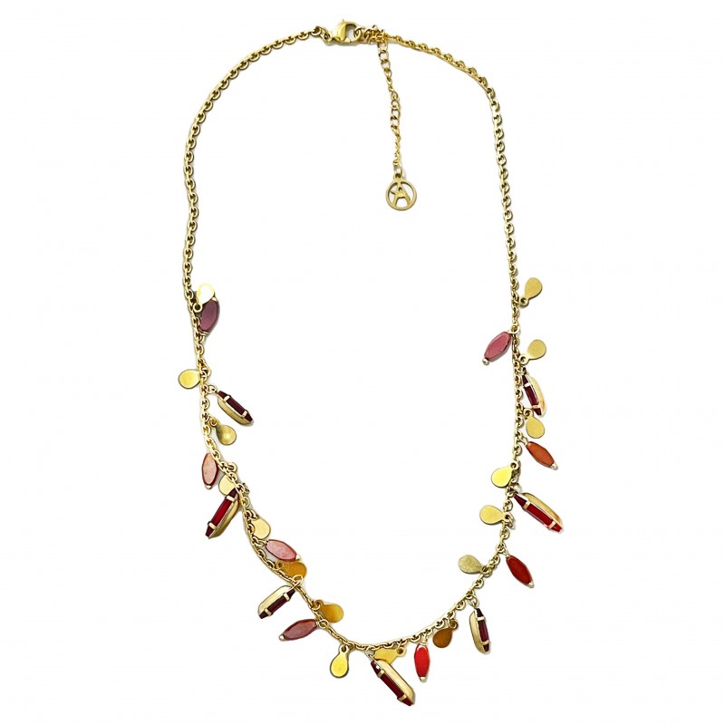 COLLANA CON CRISTALLI PENDENTI - NK22135D208