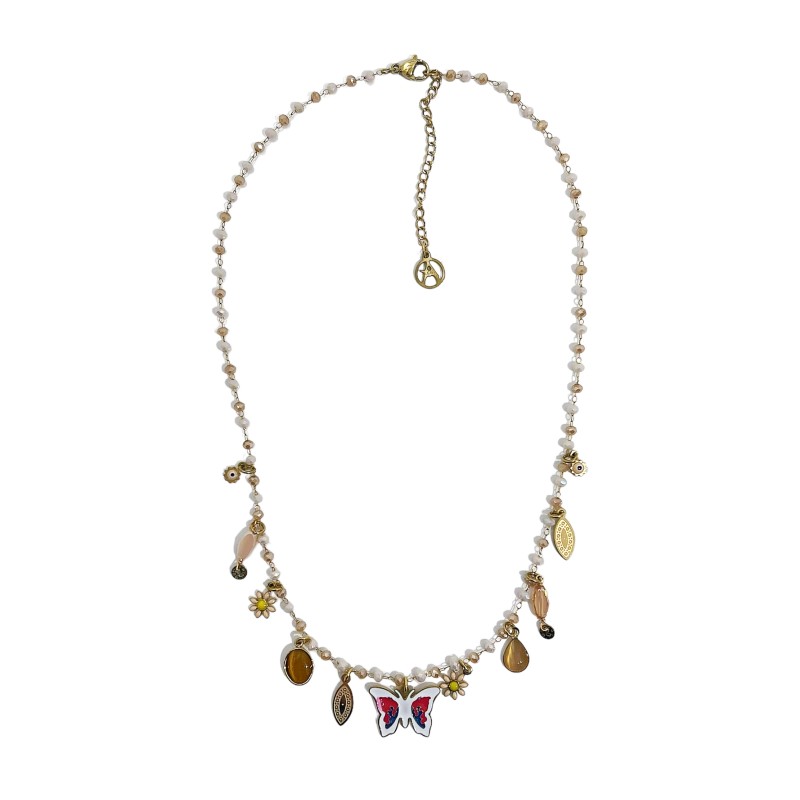 COLLANA CON PENDENTE A FARFALLA - NK22135D210