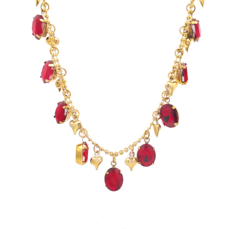 COLLANA CON CRISTALLI PENDENTI - NK22136D207