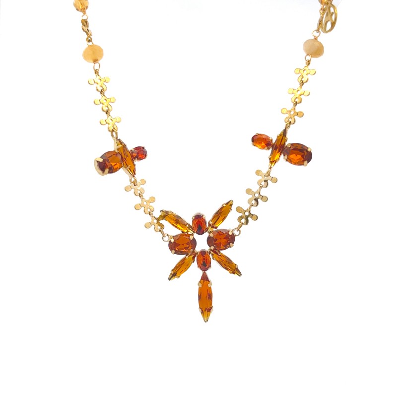 COLLANA CON CRISTALLO - NK22143D176