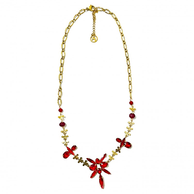 COLLANA CON CRISTALLO - NK22143D176