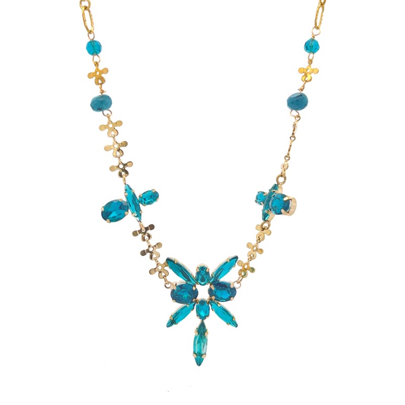 COLLANA CON CRISTALLO - NK22143D176