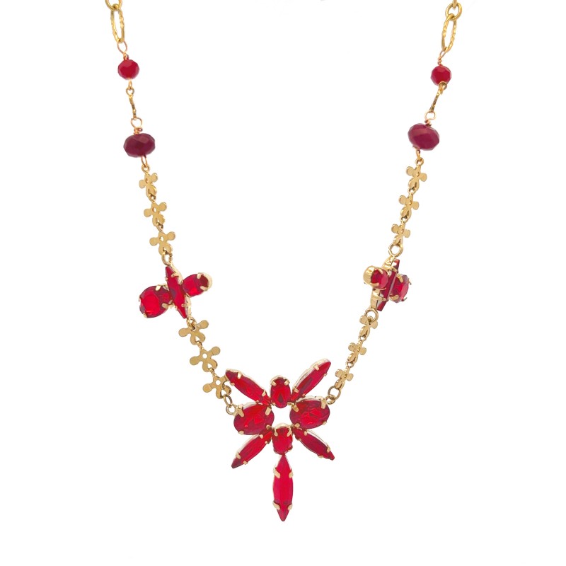 COLLANA CON CRISTALLO - NK22143D176