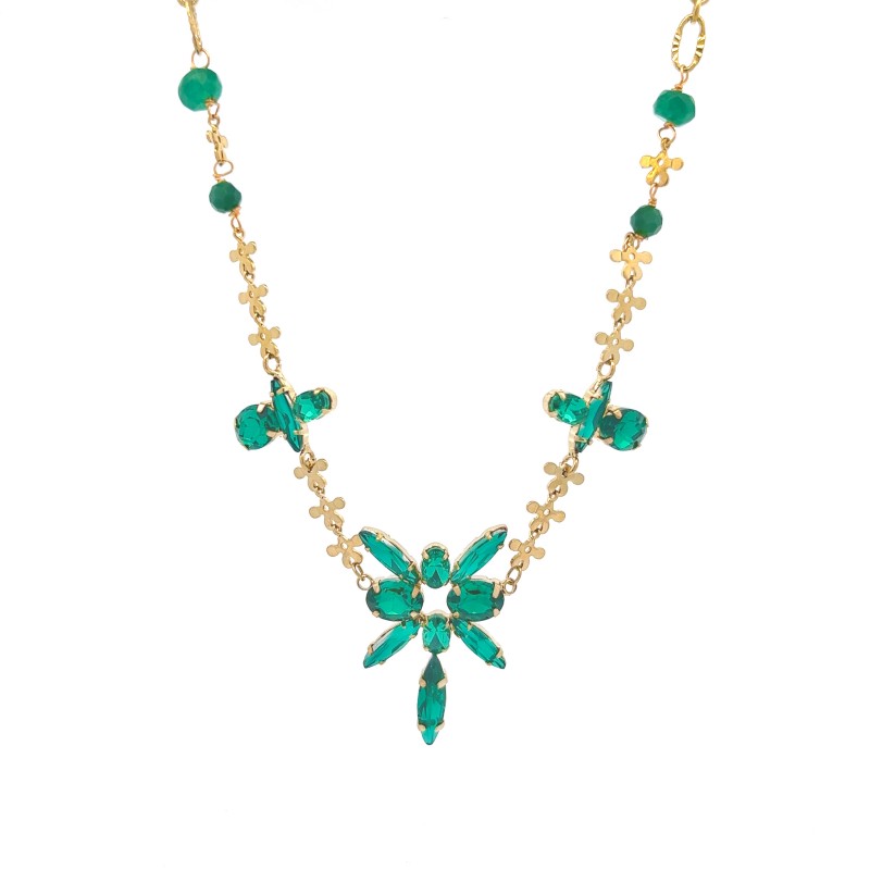 COLLANA CON CRISTALLO - NK22143D176