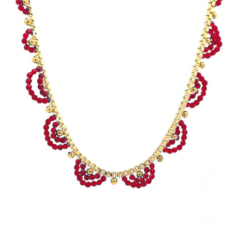 COLLANA CON CRISTALLI - NK22144D136