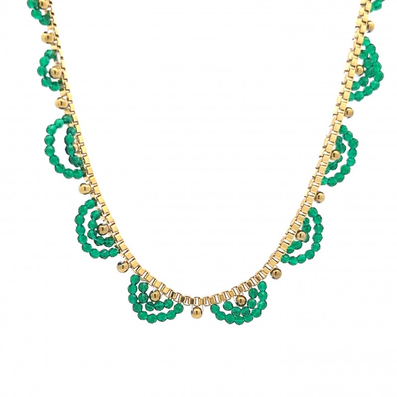 COLLANA CON CRISTALLI - NK22144D136