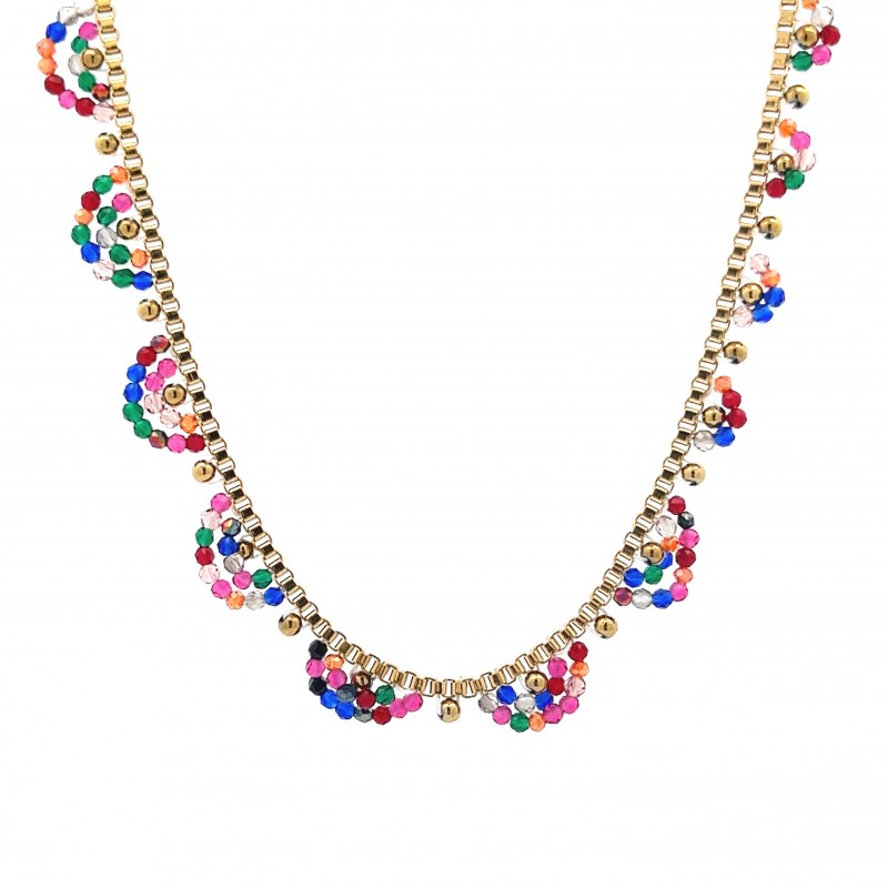 COLLANA CON CRISTALLI - NK22144D136