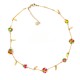 COLLANA CON FIORI E CRISTALLI - NK22221148A38