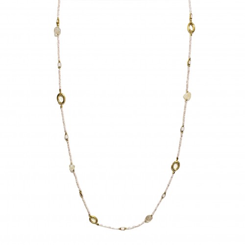 COLLANA LUNGA CON CRISTALLI E PIETRE - OL23140E719