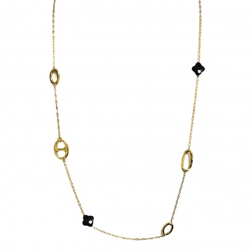 COLLANA LUNGA CON QUADRIFOGLIO - OL23140E721