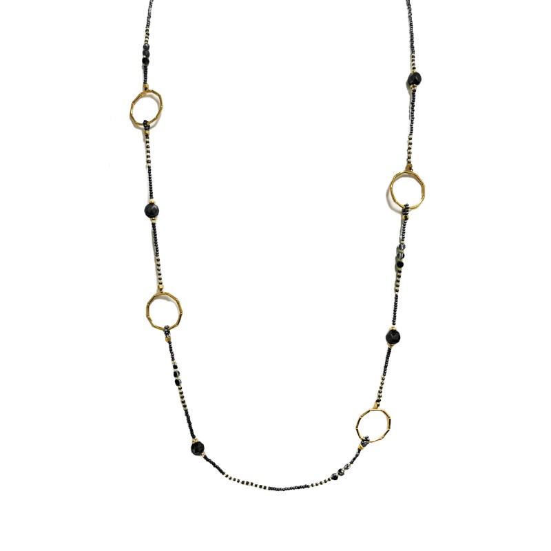 COLLANA LUNGA CON CRISTALLI - OL23150E718