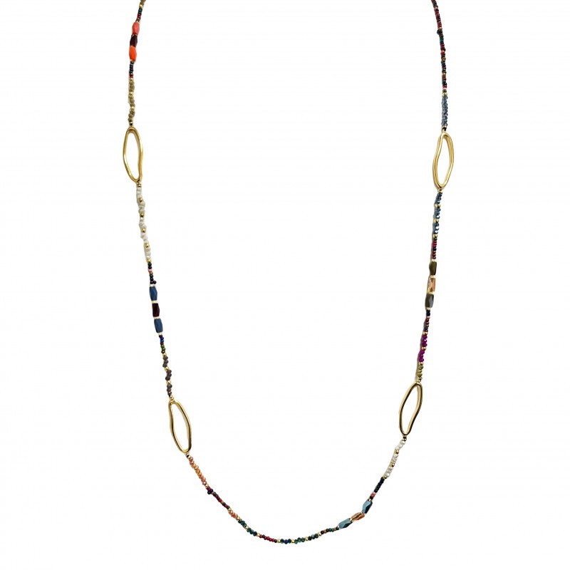 COLLANA LUNGA CON CRISTALLI - OL23150E720