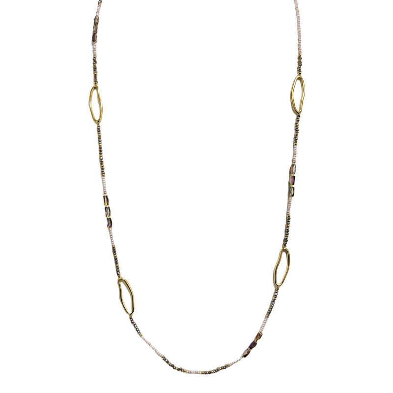 COLLANA LUNGA CON CRISTALLI - OL23150E720