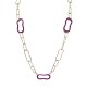 COLLANA LUNGA A CATENA CON CRISTALLI - OL23184E722