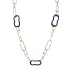 COLLANA LUNGA A CATENA CON CRISTALLI - OL23184E722